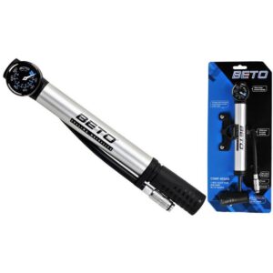 POMPKA BETO MINI ALU CHMP- 003AG + MANOMETR Z WĘŻYKIEM AV/PRESTA