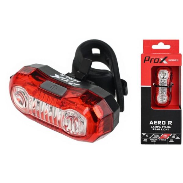 LAMPA TYŁ PROX AERO R 5xSMD, USB, 40Lm, 500mAh